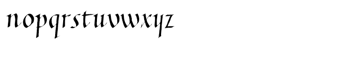 Italic Hand Regular Font LOWERCASE