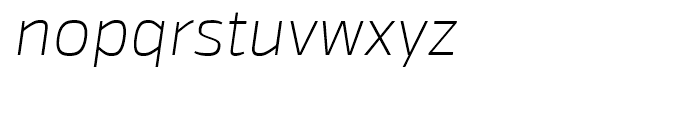 Itoya UltraLight Italic Font LOWERCASE