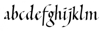 ItalicHand Regular Font LOWERCASE
