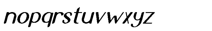 IT Auralithea Italic Font LOWERCASE