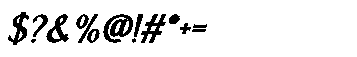IT Aurlionex Bold Italic Font OTHER CHARS