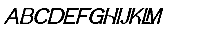 IT Aurlionex Bold Italic Font UPPERCASE