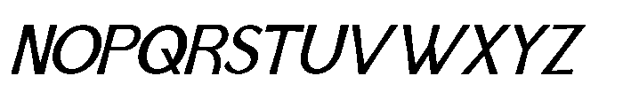 IT Aurlionex Bold Italic Font UPPERCASE