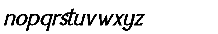 IT Aurlionex Bold Italic Font LOWERCASE
