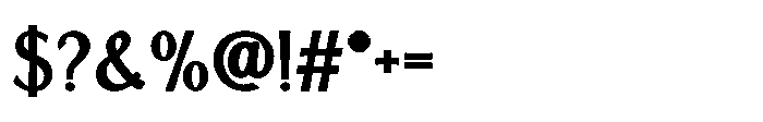 IT Aurlionex Bold Font OTHER CHARS