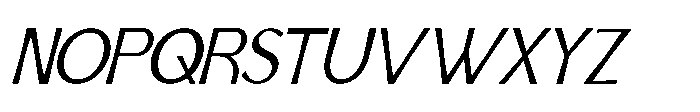 IT Aurlionex Medium Italic Font UPPERCASE