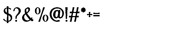 IT Aurlionex Medium Font OTHER CHARS
