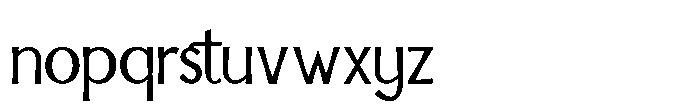 IT Aurlionex Medium Font LOWERCASE