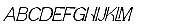 IT Aurlionex Regular Italic Font UPPERCASE
