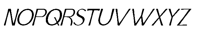 IT Aurlionex Regular Italic Font UPPERCASE