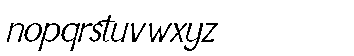 IT Aurlionex Regular Italic Font LOWERCASE