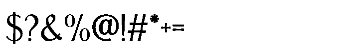 IT Aurlionex Regular Font OTHER CHARS