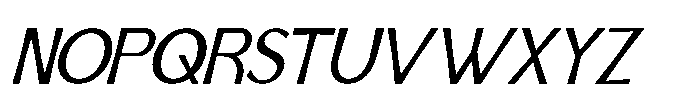 IT Aurlionex Semi Bold Italic Font UPPERCASE