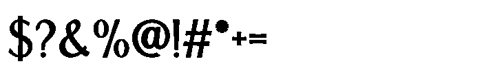 IT Aurlionex Semi Bold Font OTHER CHARS
