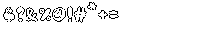IT Bavolen Outline Font OTHER CHARS