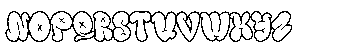 IT Bavolen Outline Font UPPERCASE