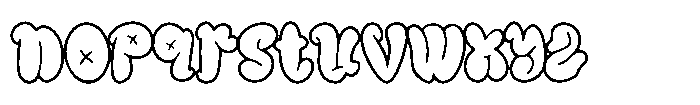 IT Bavolen Outline Font LOWERCASE