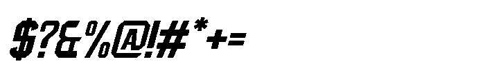 IT Blastorn Italic Font OTHER CHARS