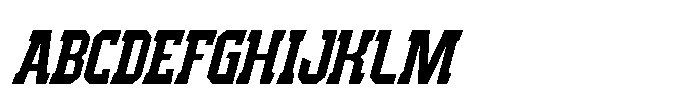 IT Blastorn Italic Font UPPERCASE