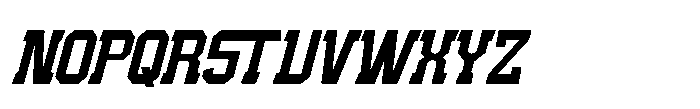 IT Blastorn Italic Font UPPERCASE