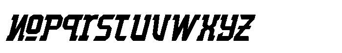 IT Blastorn Italic Font LOWERCASE