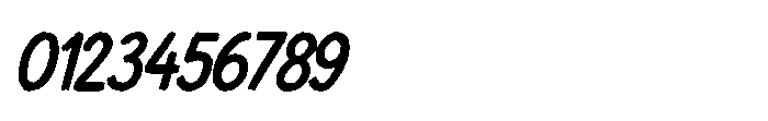 IT Brushflare Italic Font OTHER CHARS