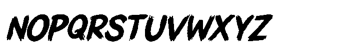 IT Brushflare Italic Font UPPERCASE