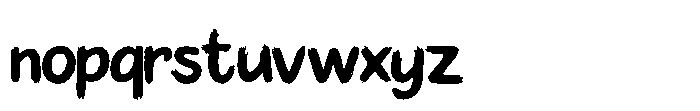 IT Brushflare Regular Font LOWERCASE