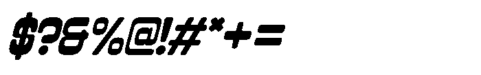 IT Buffaroa Italic Font OTHER CHARS