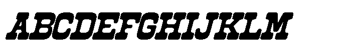 IT Buffaroa Italic Font UPPERCASE