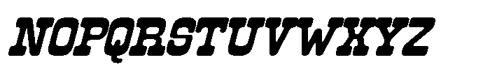 IT Buffaroa Italic Font UPPERCASE