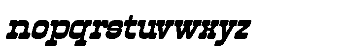 IT Buffaroa Italic Font LOWERCASE