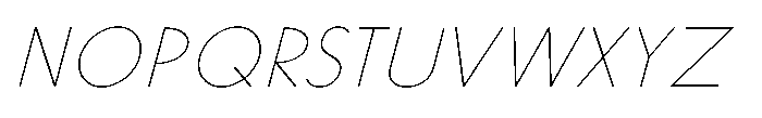IT Delvion Italic Font UPPERCASE