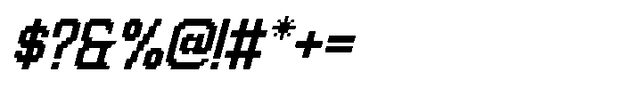 IT Gliphexion Italic Font OTHER CHARS