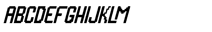 IT Gliphexion Italic Font UPPERCASE