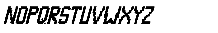 IT Gliphexion Italic Font UPPERCASE