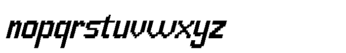 IT Gliphexion Italic Font LOWERCASE