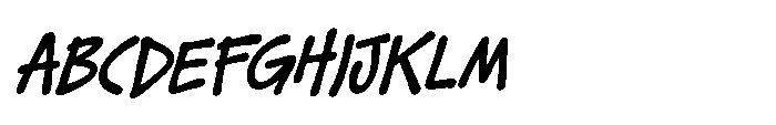 IT Graflo Italic Font UPPERCASE