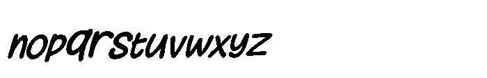 IT Graflo Italic Font LOWERCASE