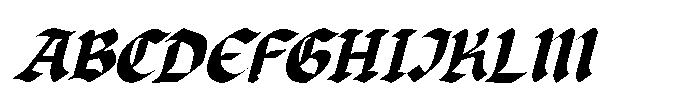 IT Gravenorth Italic Font UPPERCASE