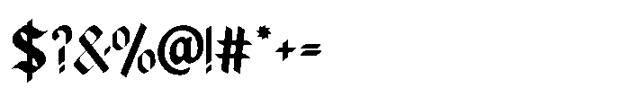 IT Gravenorth Regular Font OTHER CHARS