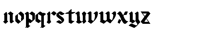 IT Gravenorth Regular Font LOWERCASE