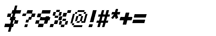 IT Gridbit Italic Font OTHER CHARS