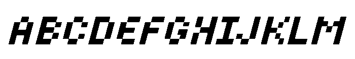 IT Gridbit Italic Font UPPERCASE