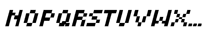 IT Gridbit Italic Font UPPERCASE