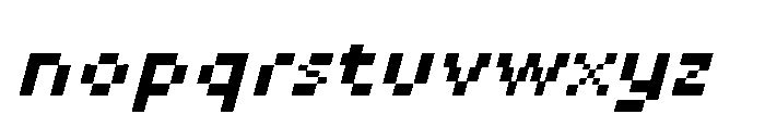 IT Gridbit Italic Font LOWERCASE