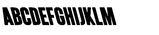 IT Kroxen Black Left Font UPPERCASE