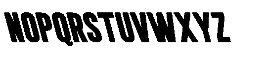 IT Kroxen Black Left Font UPPERCASE