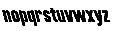 IT Kroxen Black Left Font LOWERCASE