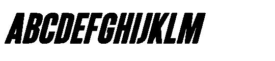IT Kroxen Black Right Font UPPERCASE